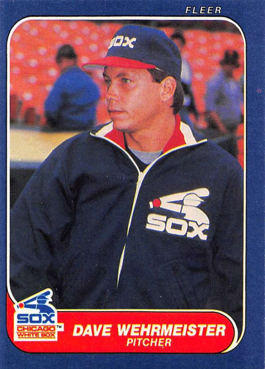 1986 Fleer #220 Dave Wehrmeister VG Chicago White Sox 