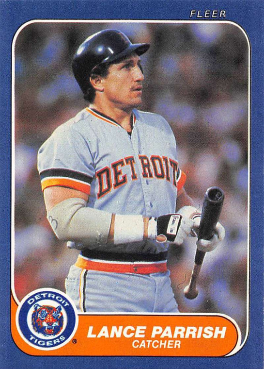 1986 Fleer #234 Lance Parrish VG Detroit Tigers 