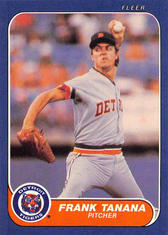 1986 Fleer #239 Frank Tanana VG Detroit Tigers 