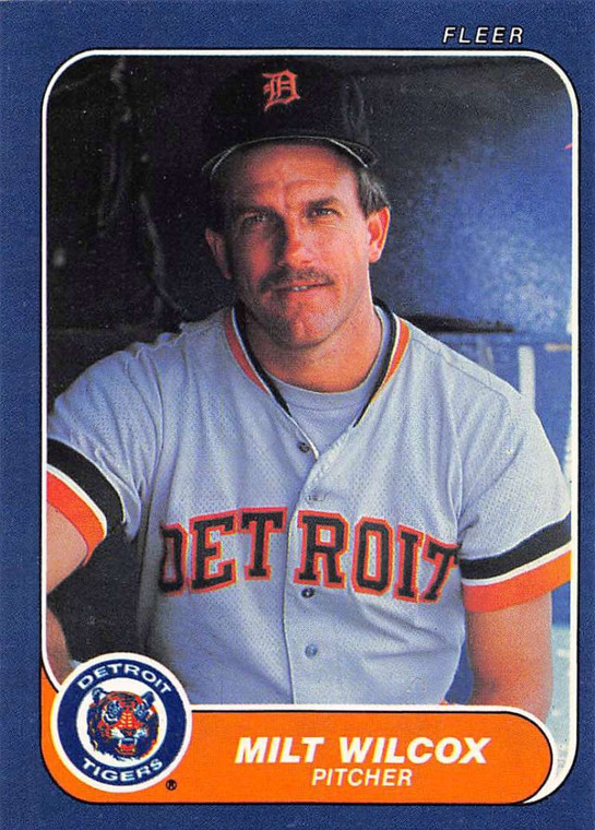 1986 Fleer #243 Milt Wilcox VG Detroit Tigers 