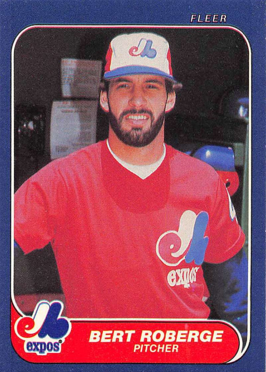 1986 Fleer #258 Bert Roberge VG Montreal Expos 