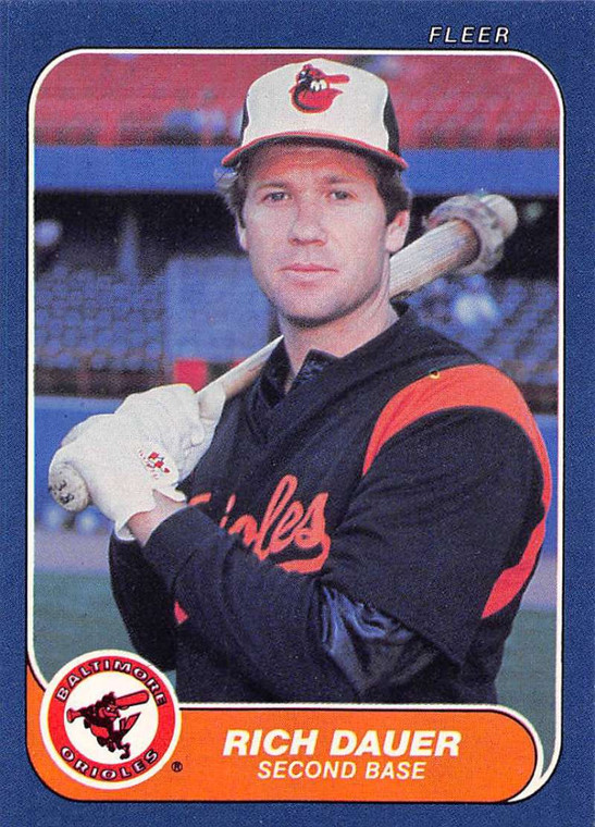 1986 Fleer #270 Rich Dauer VG Baltimore Orioles 