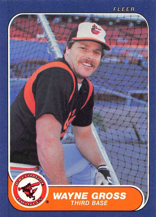 1986 Fleer #276 Wayne Gross VG Baltimore Orioles 