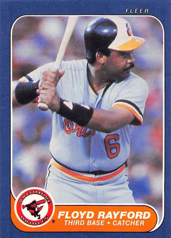 1986 Fleer #283 Floyd Rayford VG Baltimore Orioles 