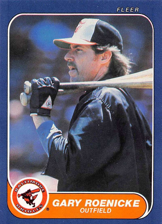 1986 Fleer #285 Gary Roenicke VG Baltimore Orioles 