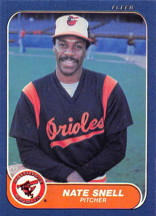 1986 Fleer #288 Nate Snell VG Baltimore Orioles 