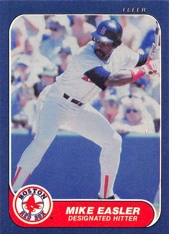 1986 Fleer #347 Mike Easler VG Boston Red Sox 