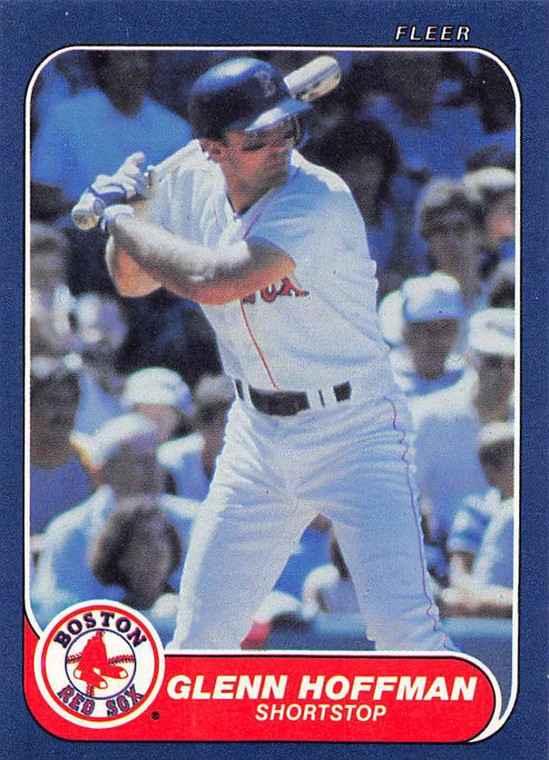 1986 Fleer #351 Glenn Hoffman VG Boston Red Sox 