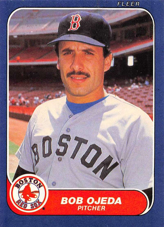 1986 Fleer #357 Bob Ojeda VG Boston Red Sox 