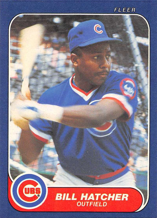 1986 Fleer #371 Billy Hatcher VG Chicago Cubs 