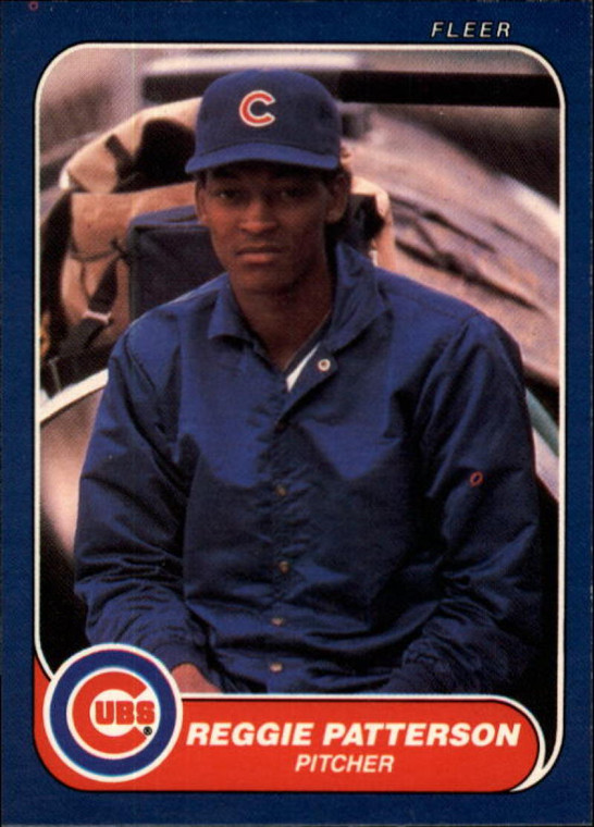 1986 Fleer #376 Reggie Patterson VG Chicago Cubs 