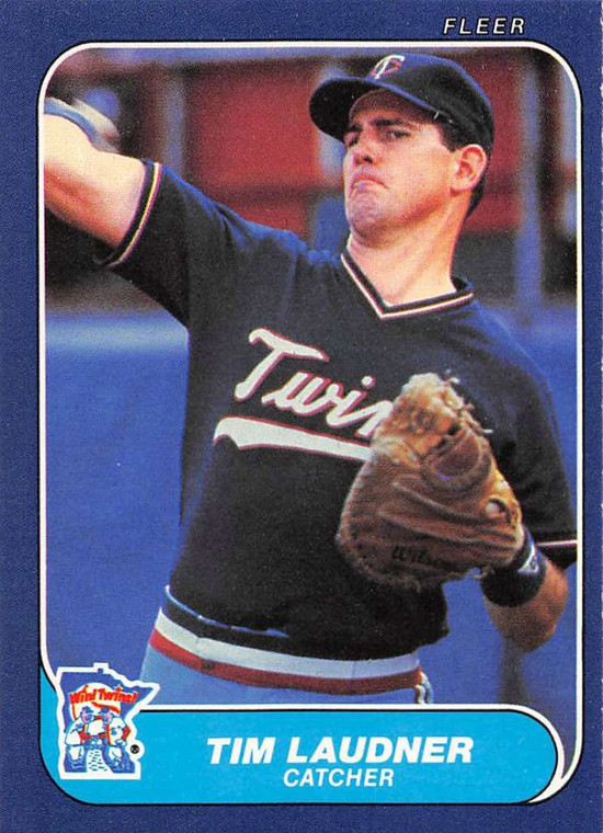1986 Fleer #398 Tim Laudner VG Minnesota Twins 