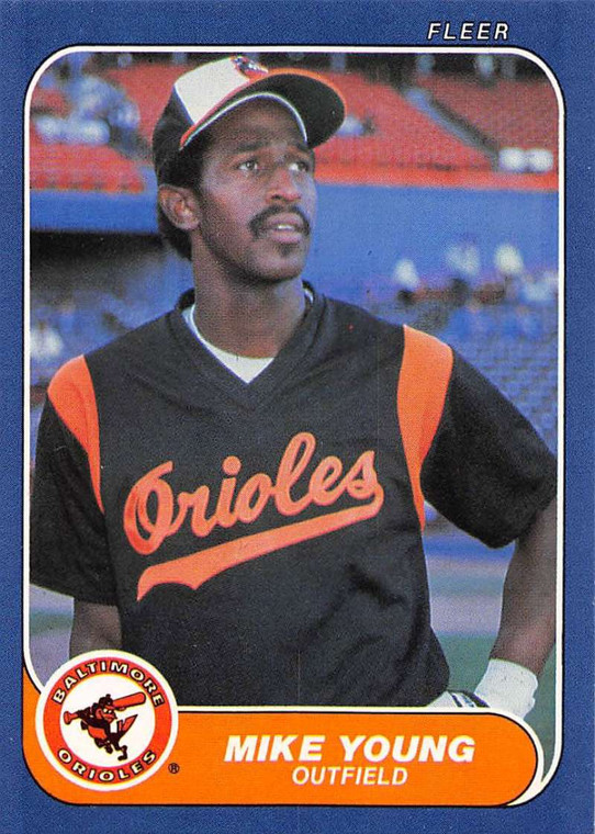 1986 Fleer #291 Mike Young VG Baltimore Orioles 