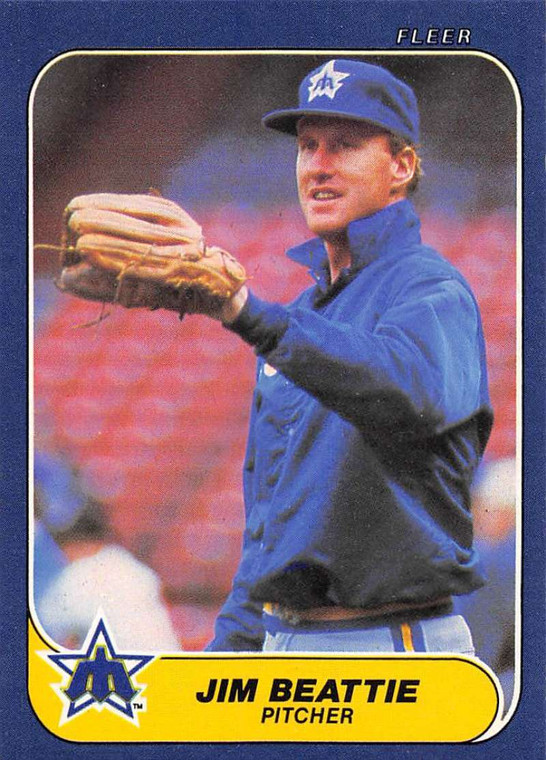 1986 Fleer #458 Jim Beattie VG Seattle Mariners 