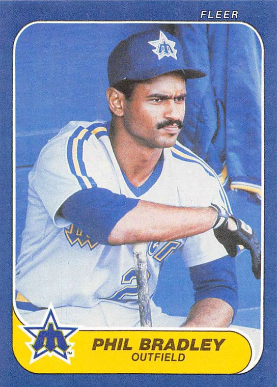 1986 Fleer #461 Phil Bradley VG Seattle Mariners 