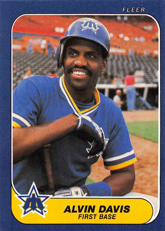 1986 Fleer #464 Alvin Davis VG Seattle Mariners 