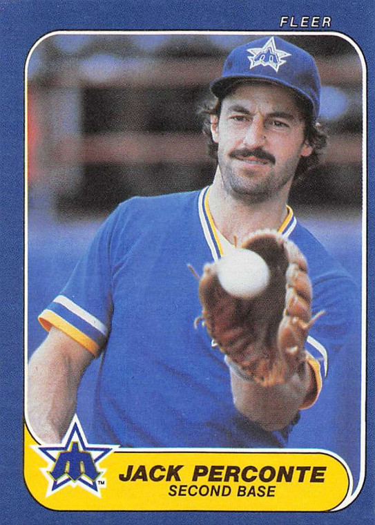 1986 Fleer #472 Jack Perconte VG Seattle Mariners 