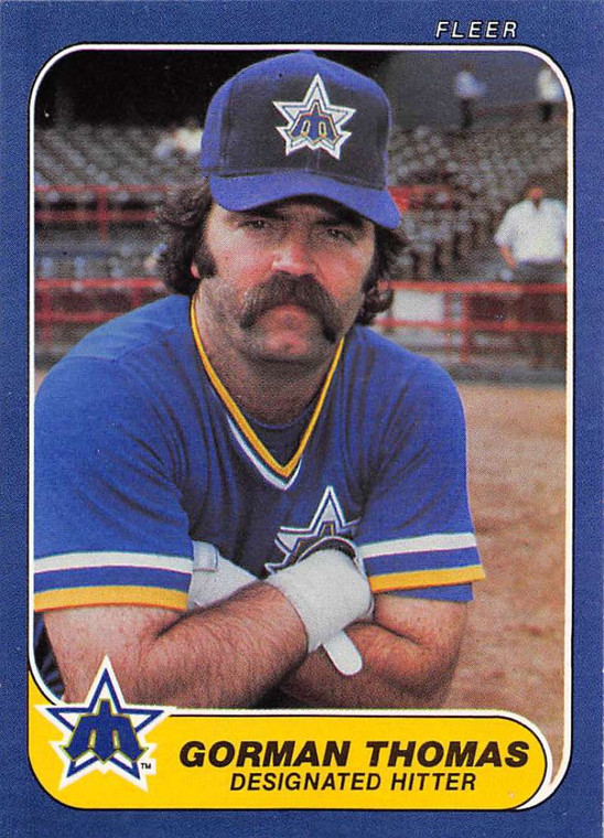 1986 Fleer #477 Gorman Thomas VG Seattle Mariners 