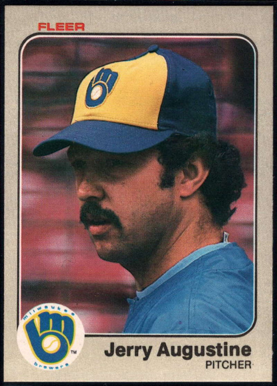 1983 Fleer #26 Jerry Augustine VG Milwaukee Brewers 
