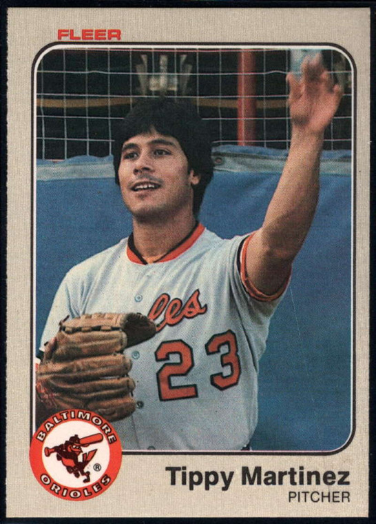 1983 Fleer #65 Tippy Martinez VG Baltimore Orioles 