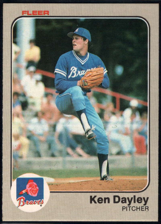 1983 Fleer #135 Ken Dayley VG Atlanta Braves 