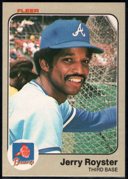 1983 Fleer #147 Jerry Royster VG Atlanta Braves 