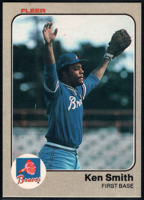 1983 Fleer #148 Ken Smith VG Atlanta Braves 