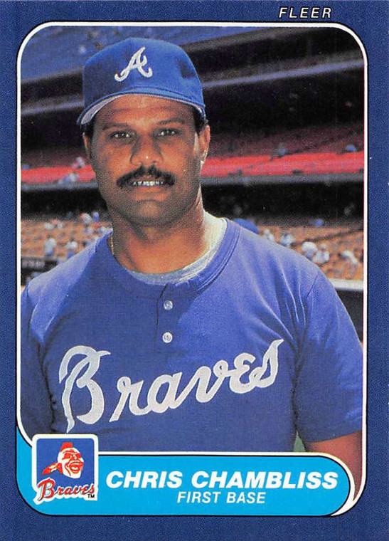 1986 Fleer #512 Chris Chambliss VG Atlanta Braves 