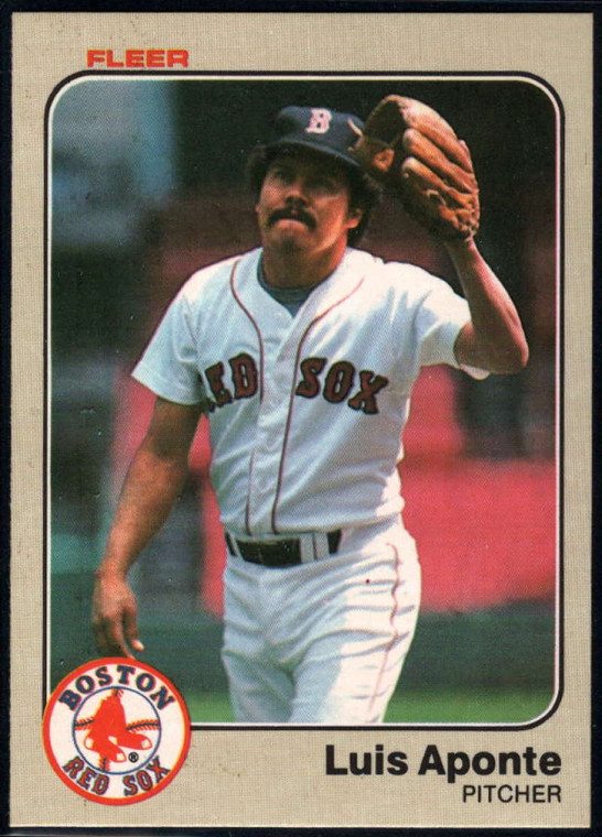 1983 Fleer #178 Luis Aponte VG RC Rookie Boston Red Sox 