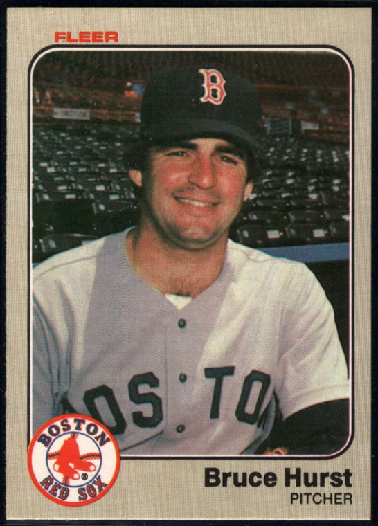 1983 Fleer #186 Bruce Hurst VG Boston Red Sox 