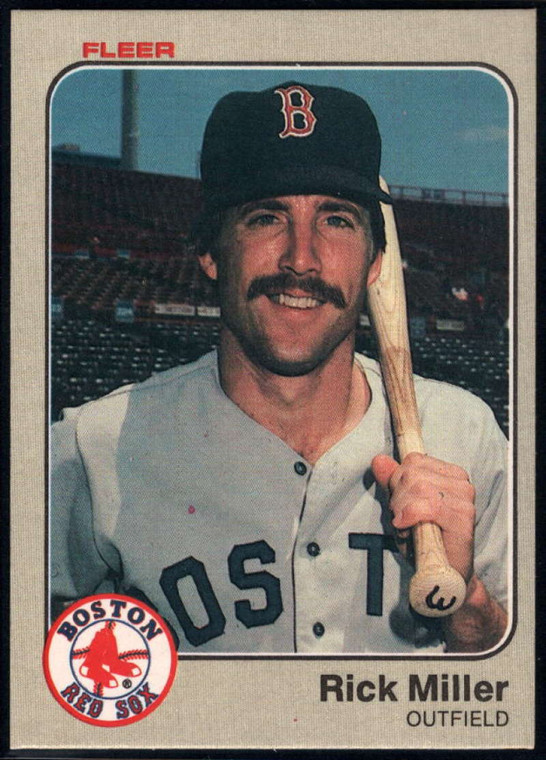 1983 Fleer #188 Rick Miller VG Boston Red Sox 