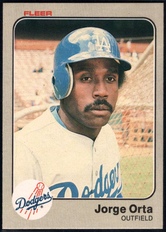 1983 Fleer #215 Jorge Orta VG Los Angeles Dodgers 
