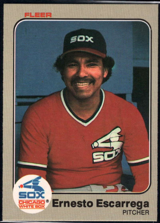 1983 Fleer #234 Ernesto Escarrega VG RC Rookie Chicago White Sox 