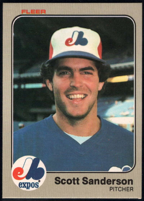 1983 Fleer #295 Scott Sanderson VG Montreal Expos 