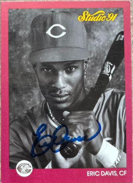 SOLD 123630 Eric Davis Autographed 1991 Studio #162