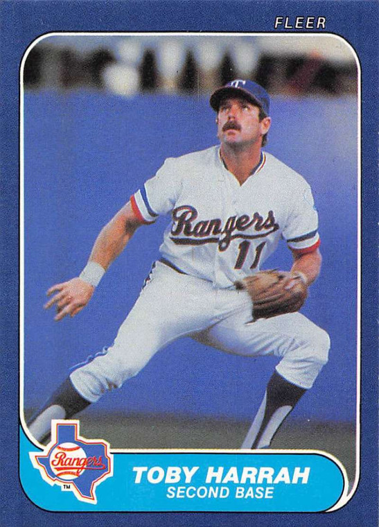 1986 Fleer #560 Toby Harrah VG Texas Rangers 