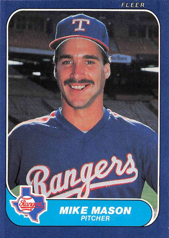 1986 Fleer #565 Mike Mason VG Texas Rangers 