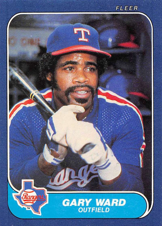 1986 Fleer #575 Gary Ward VG Texas Rangers 