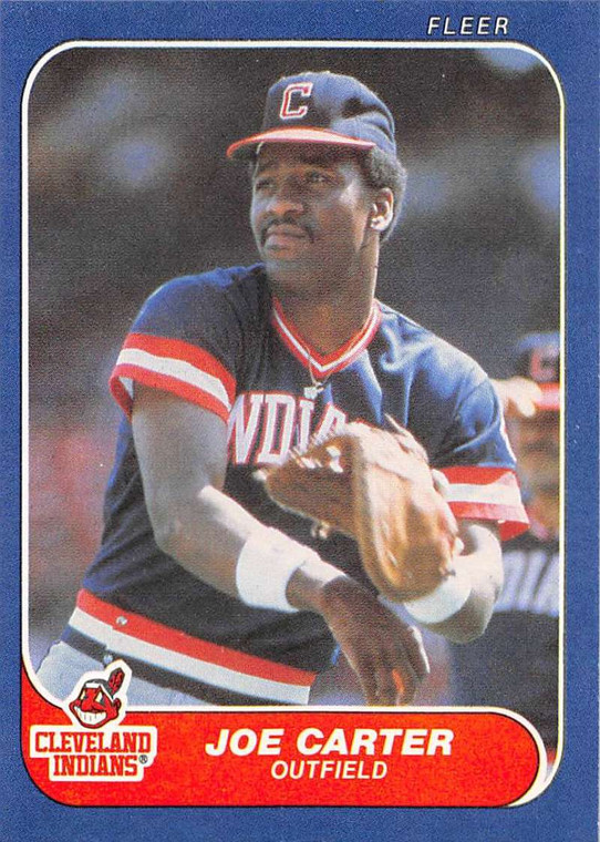 1986 Fleer #583 Joe Carter VG Cleveland Indians 