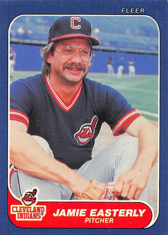 1986 Fleer #585 Jamie Easterly VG Cleveland Indians 