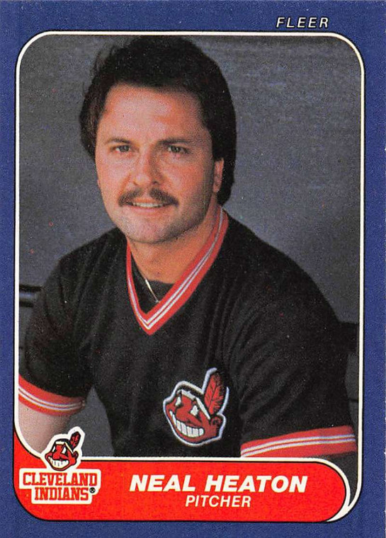 1986 Fleer #589 Neal Heaton VG Cleveland Indians 