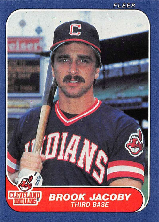 1986 Fleer #590 Brook Jacoby VG Cleveland Indians 