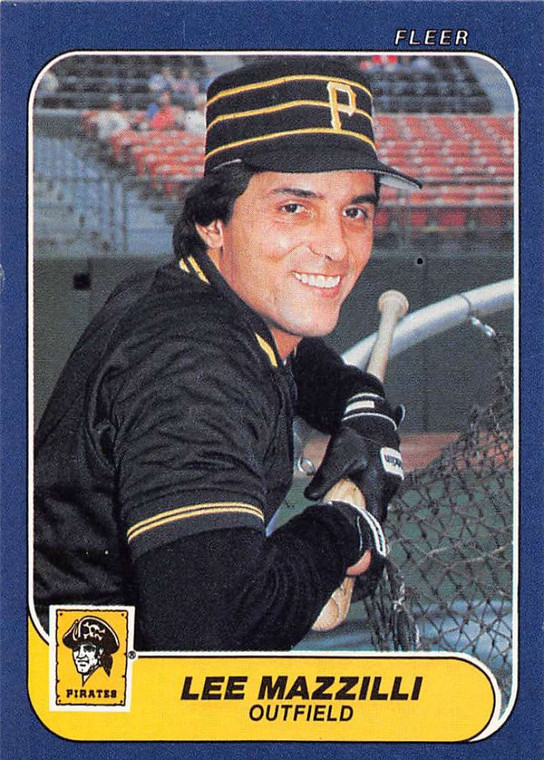 1986 Fleer #612 Lee Mazzilli VG Pittsburgh Pirates 