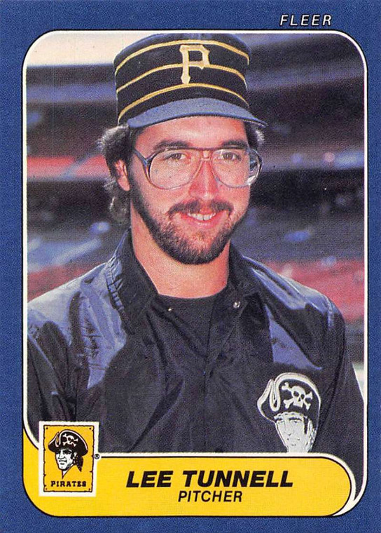 1986 Fleer #623 Lee Tunnell VG Pittsburgh Pirates 