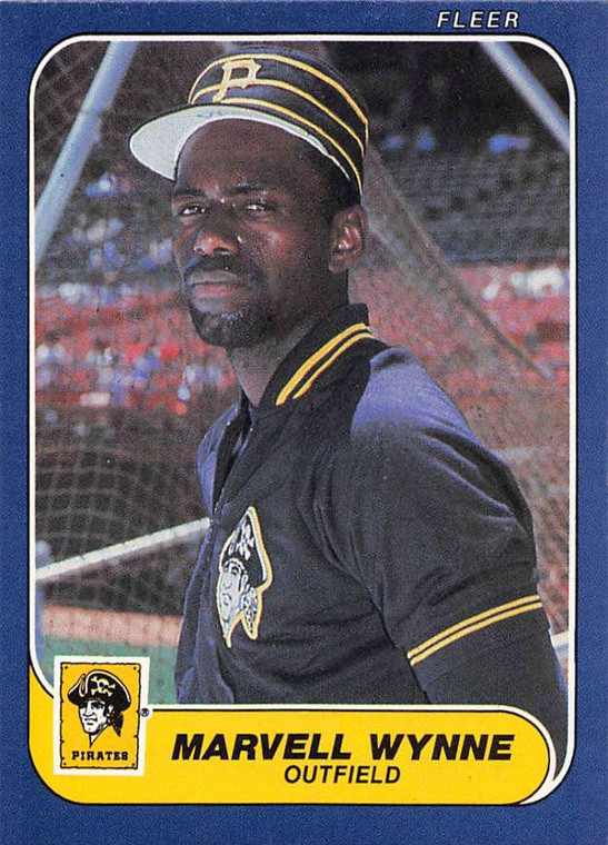 1986 Fleer #625 Marvell Wynne VG Pittsburgh Pirates 
