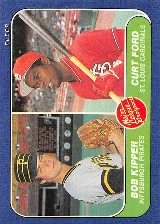 1986 Fleer #648 Bob Kipper/Curt Ford Prospects VG RC Rookie Pittsburgh Pirates/St. Louis Cardinals 