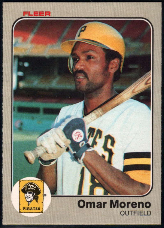 1983 Fleer #312 Omar Moreno VG Pittsburgh Pirates 