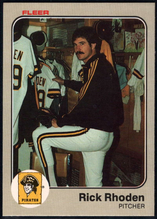 1983 Fleer #318 Rick Rhoden VG Pittsburgh Pirates 