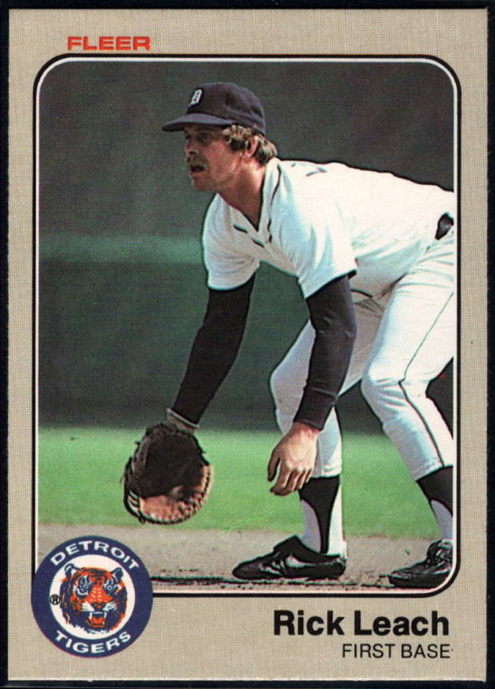 1983 Fleer #334 Rick Leach VG Detroit Tigers 