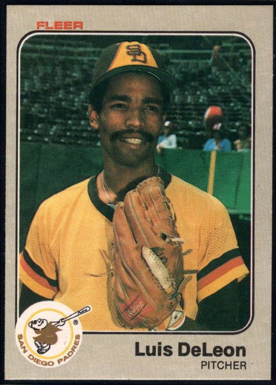 1983 Fleer #355 Luis DeLeon VG San Diego Padres 